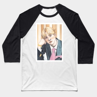 Jung Yunho ATEEZ Watercolour Painting Baseball T-Shirt